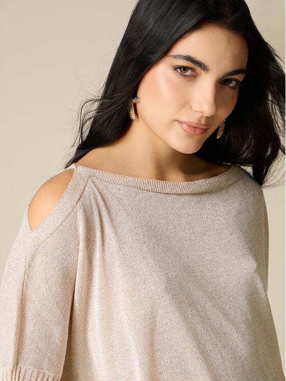Oltre Oltre Maglione M580E001975N0A2 Crema Regular Fit
