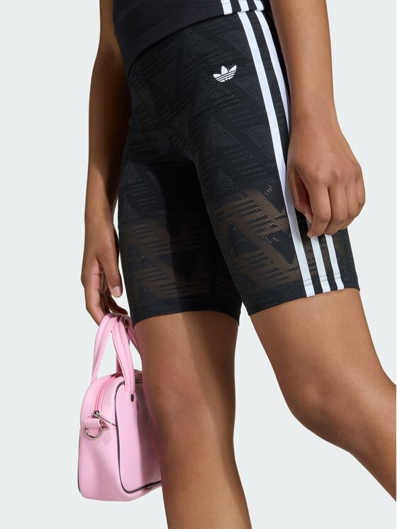 adidas adidas Szorty rowerowe LACE Czarny Fitted Fit
