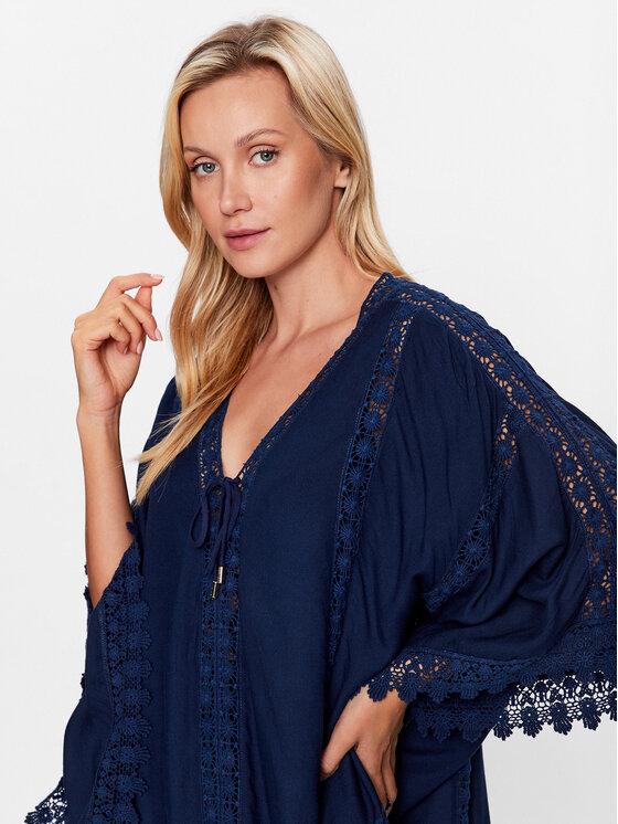 Melissa Odabash Melissa Odabash Poncho Cindy Blu scuro