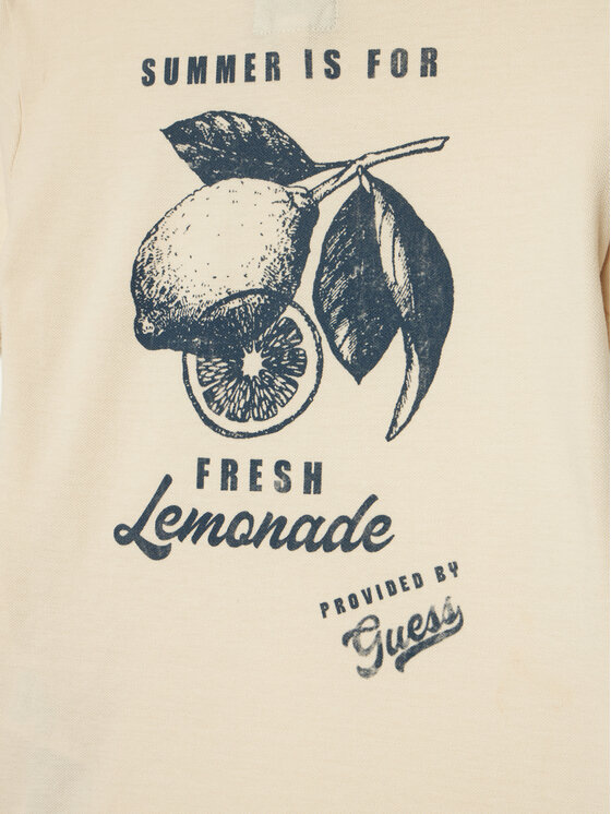 Guess Guess Polo L6GP01 K9WF4 Εκρού Regular Fit