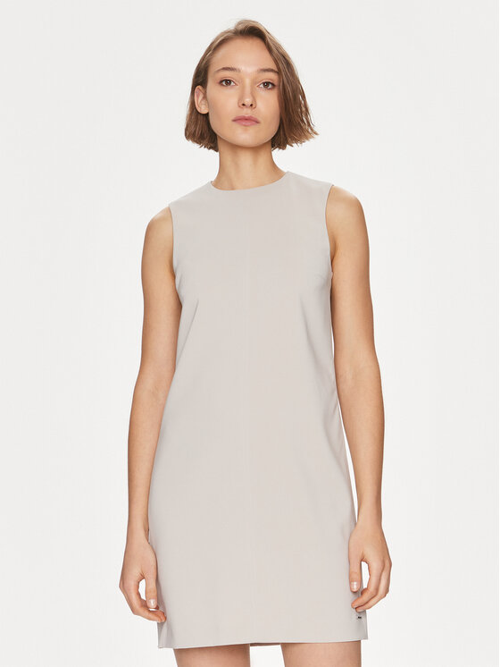 Calvin Klein Calvin Klein Každodenní šaty K20K207257 Béžová Slim Fit