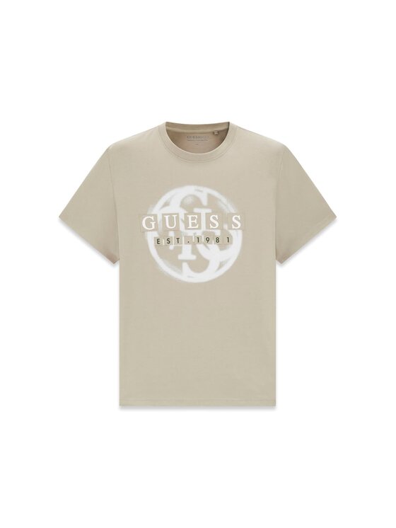 Guess Guess T-Shirt 182171 Beżowy Classic Fit
