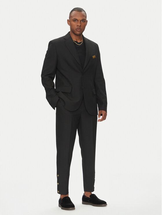 Versace Jeans Couture Versace Jeans Couture Chino-püksid 78GAA115 Must Loose Fit