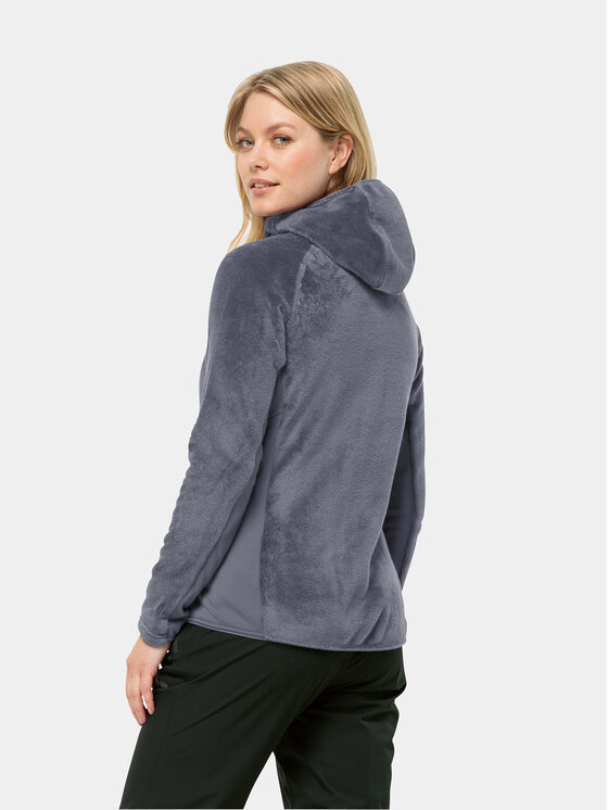 Jack Wolfskin Jack Wolfskin Flis Rotwand Hooded Fz 1710742 Tamnoplava Regular Fit