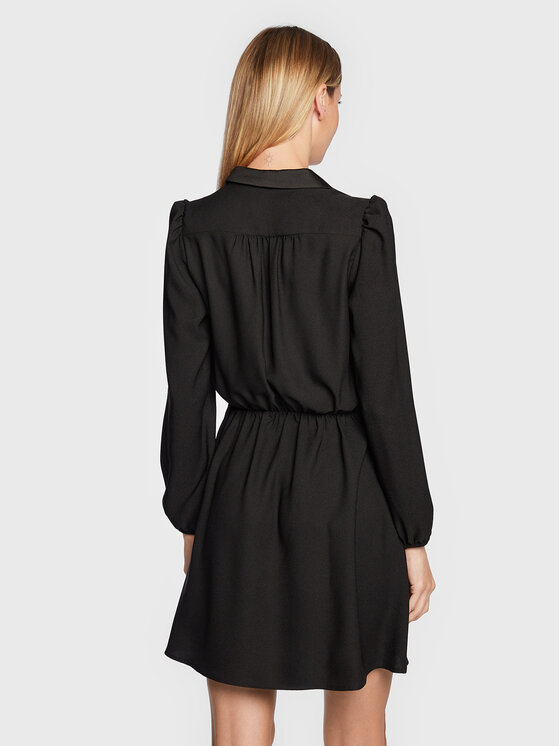 NAF NAF NAF NAF Cocktail obleka Kalet THNR51 Črna Regular Fit