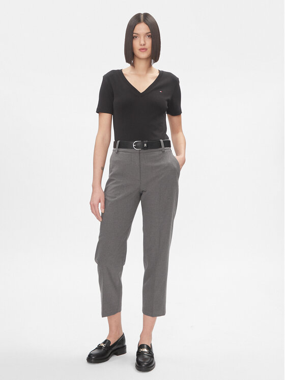 Tommy Hilfiger Tommy Hilfiger Тишърт New Cody WW0WW40584 Черен Slim Fit