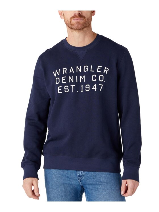 Wrangler Wrangler Bluza W646HA114 Granatowy Regular Fit