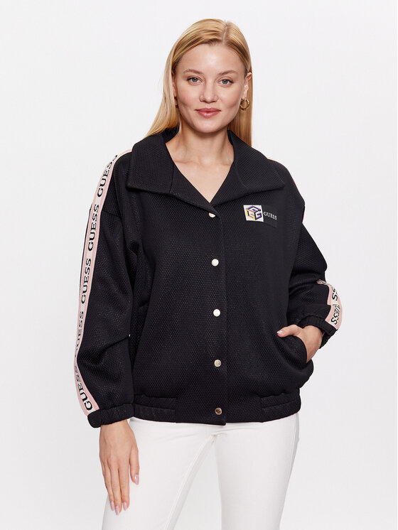 Guess Guess Átmeneti kabát Beulah V3YL01 KBSK0 Fekete Regular Fit
