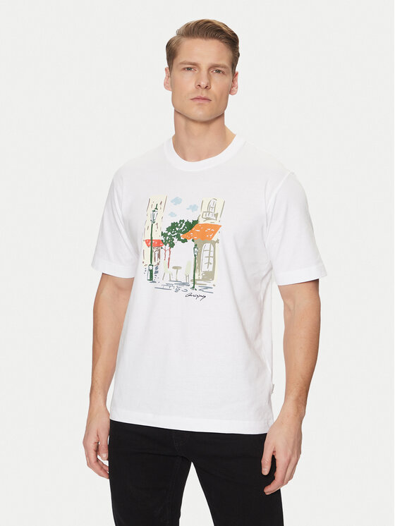 Jack & Jones Jack & Jones T-Shirt Machester 12273549 Bílá Relaxed Fit