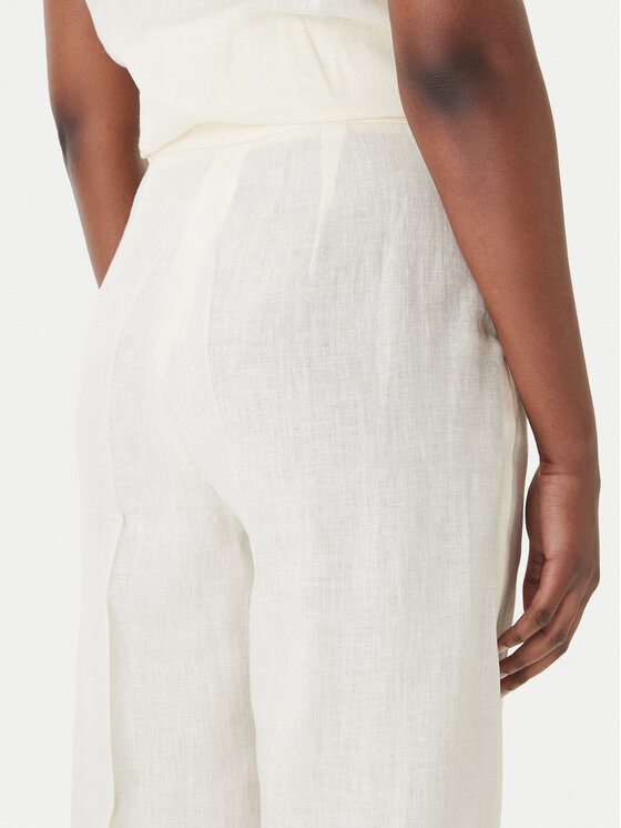 Marella Marella Kalhoty culottes Emme by Marella Clava 2615131182 Krémová Regular Fit