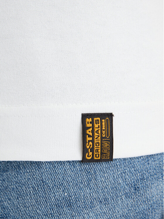 G-Star Raw G-Star Raw T-Shirt Gs-01 D29291-D709 Bílá Regular Fit
