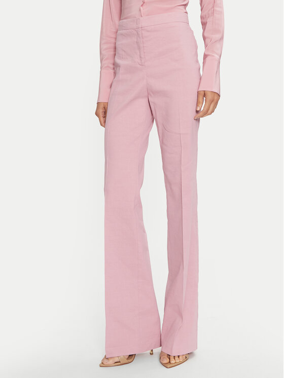 PINKO PINKO Bavlnené nohavice 100054 A0IM Ružová Regular Fit