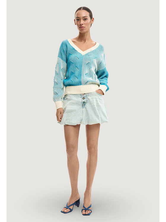 Desigual Desigual Maglione JERS_BRISTOL Blu To Fit
