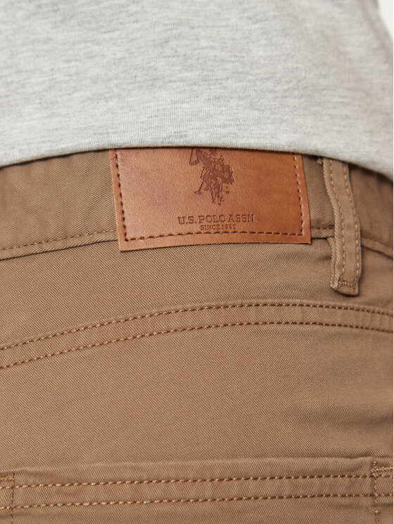 U.S. Polo Assn. U.S. Polo Assn. Riidest püksid MUP3385 Beež Slim Fit