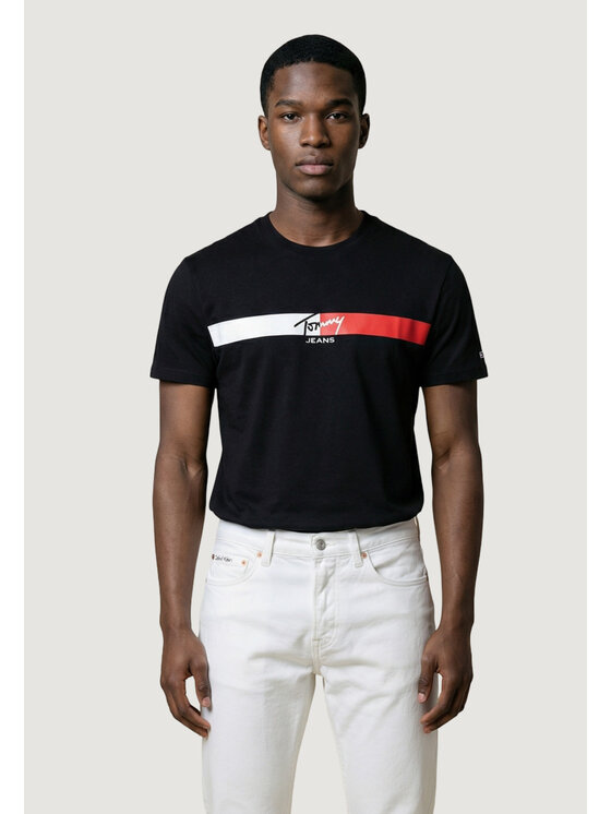 Tommy Jeans Tommy Jeans T-Shirt DM0DM22539 Schwarz Casual Fit