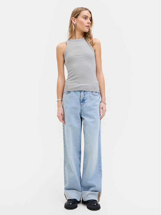 JJXX JJXX Top 12224661 Šedá Rib Fit