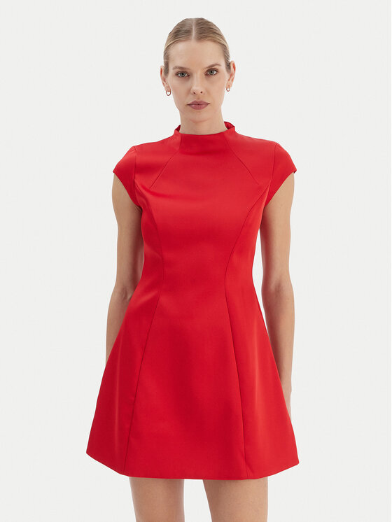 Bardot Bardot Коктейльна сукня Delphi 59329DB2 Червоний Slim Fit