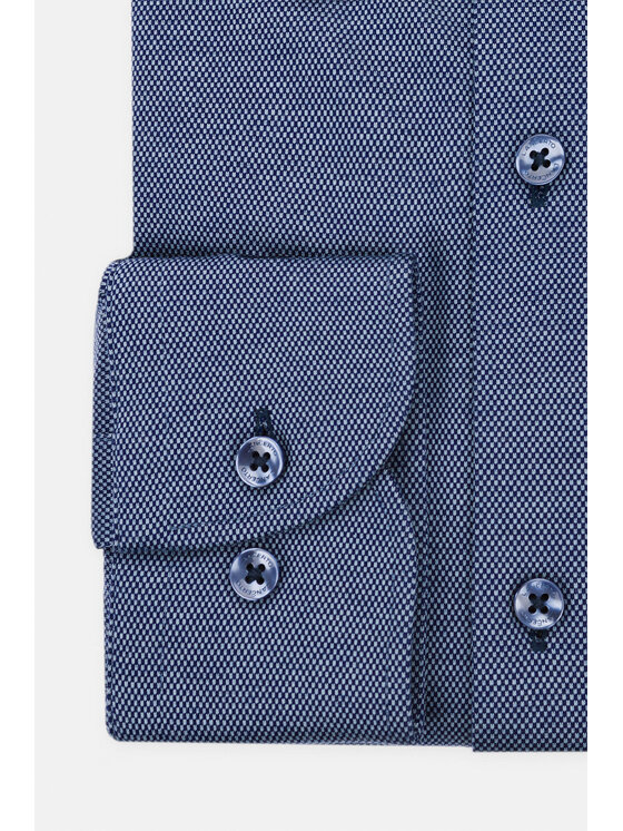 Lancerto Lancerto Koszula Ophelia KO073222000027 Granatowy Slim Fit