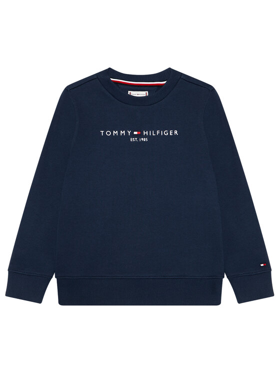 Tommy Hilfiger Tommy Hilfiger Majica dugih rukava Essential Sweatshirt KS0KS00212 Tamnoplava Regular Fit