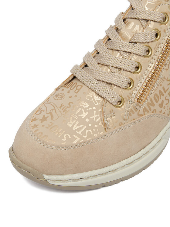 Rieker Rieker Sneakersy N4316-62 Beżowy