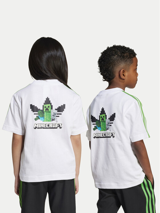 adidas adidas T-shirt Minecraft JW5329 Bianco Loose Fit