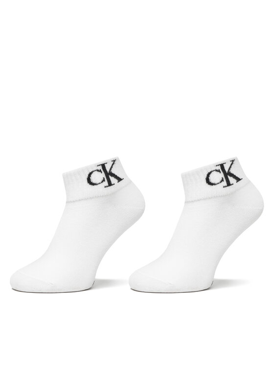 Calvin Klein Jeans Calvin Klein Jeans Комплект 2 чифта дълги чорапи дамски 701228813 Бял