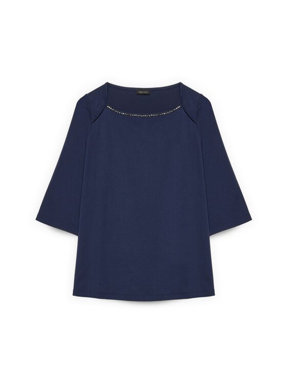 Fiorella Rubino Fiorella Rubino T-shirt G08WL009105N034 Blu Regular Fit
