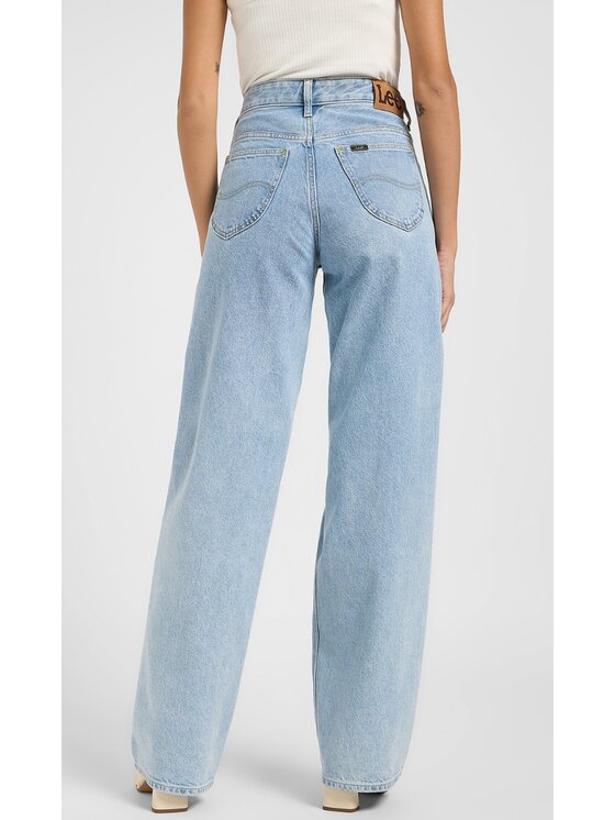 Lee Lee Jeansy Rider Loose Niebieski Loose Fit