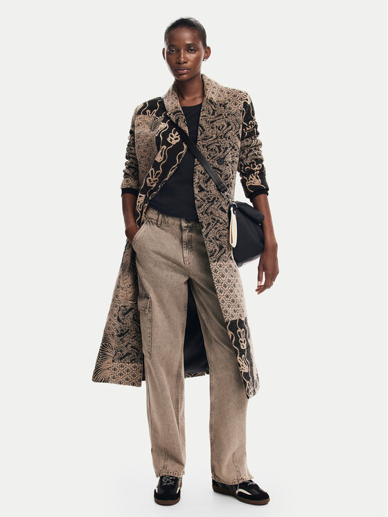 Desigual Desigual Cappotto di transizione Niza 24WWEW60 Beige Regular Fit