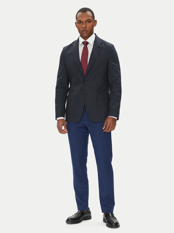 Tommy Hilfiger Tommy Hilfiger Sako MW0MW39743 Tmavomodrá Slim Fit