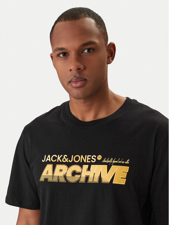 Jack & Jones Jack & Jones Póló Brat Tee 12288103 Fekete Regular Fit