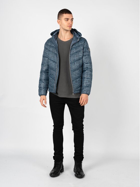 Guess Guess Kurtka przejściowa M2YL45 WEQJ2 Granatowy Slim Fit