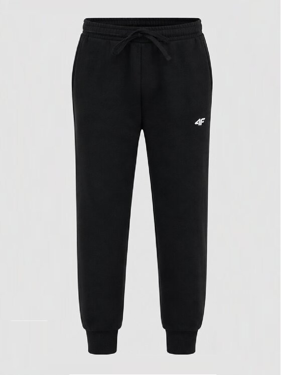 4F 4F Pantaloni di tessuto 4FJWMM00TTROM1839 Nero Active Fit