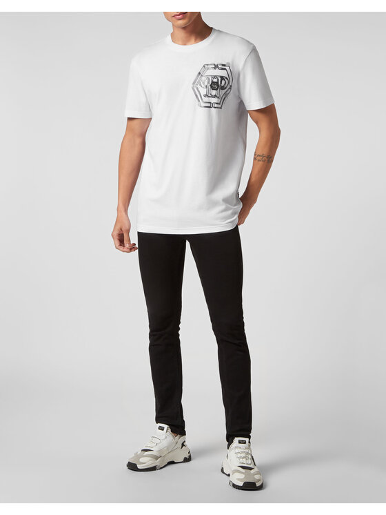 PHILIPP PLEIN PHILIPP PLEIN Tričko 989 Biela Regular Fit