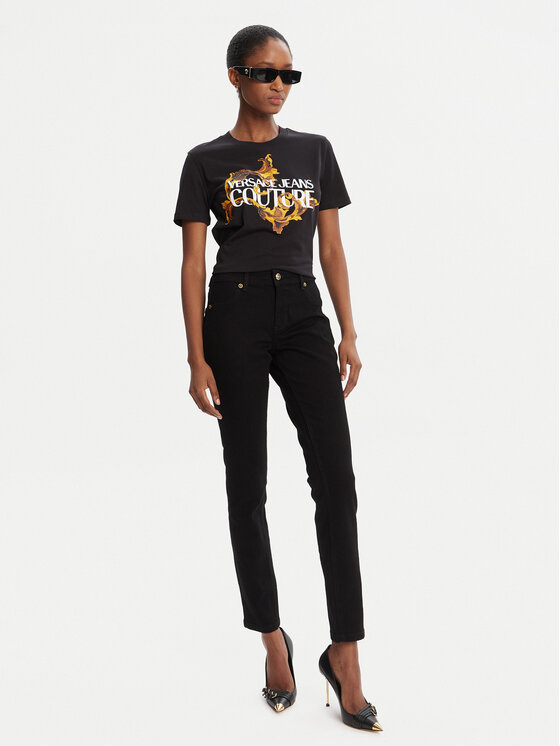 Versace Jeans Couture Versace Jeans Couture Blugi 79HAB5J1 CDW00 Negru Tapered Fit