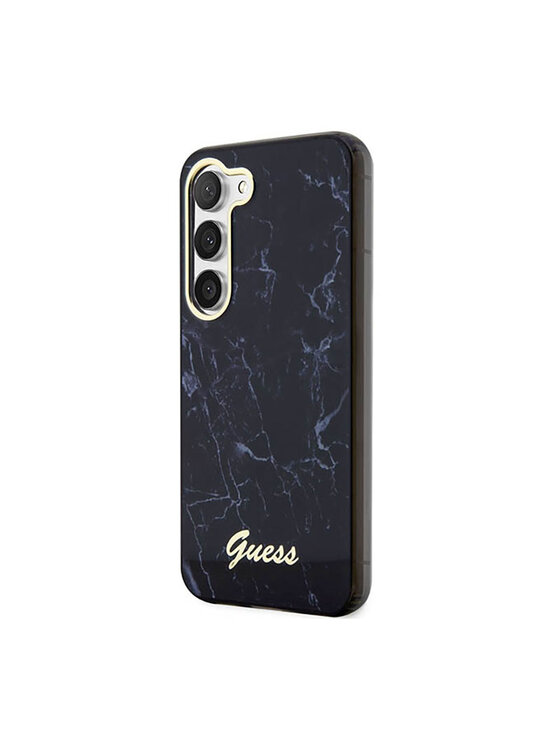Guess Guess Etui na telefon Marble Collection Czarny
