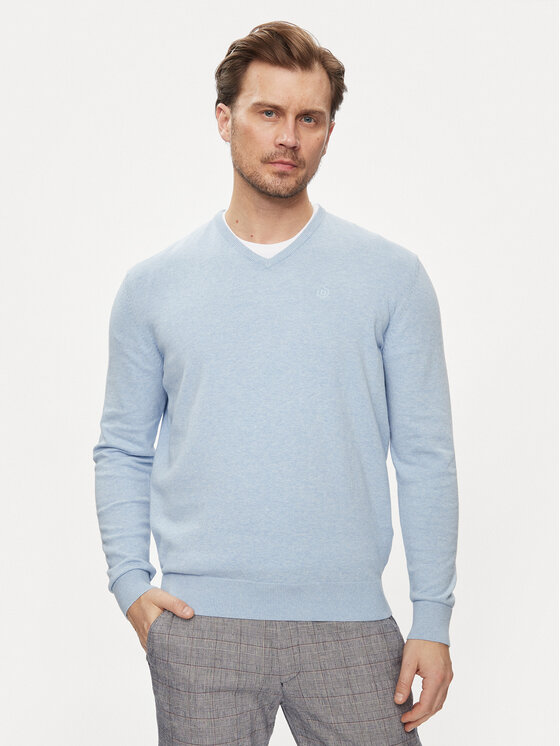 Bugatti Bugatti Pullover 7300 95510 Himmelblau Regular Fit