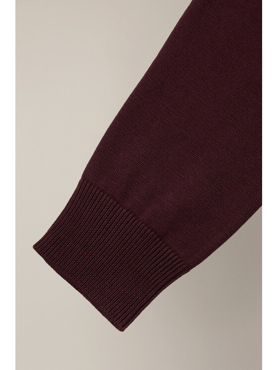 Lancerto Lancerto Sweter Simen SW073225000035 Bordowy Regular Fit