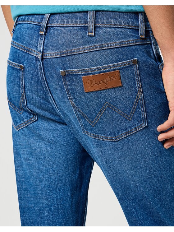Wrangler Wrangler Jeansy Larston Niebieski Slim Fit