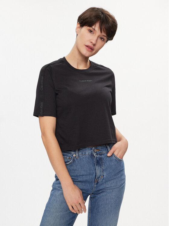 Női Póló Calvin Klein Performance, Méret: XXL, Fekete, 00GWS4K234