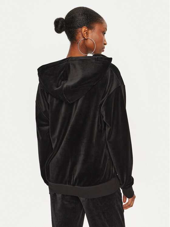 Juicy Couture Juicy Couture Majica dugih rukava Halan JCWAS24342 Crna Oversize