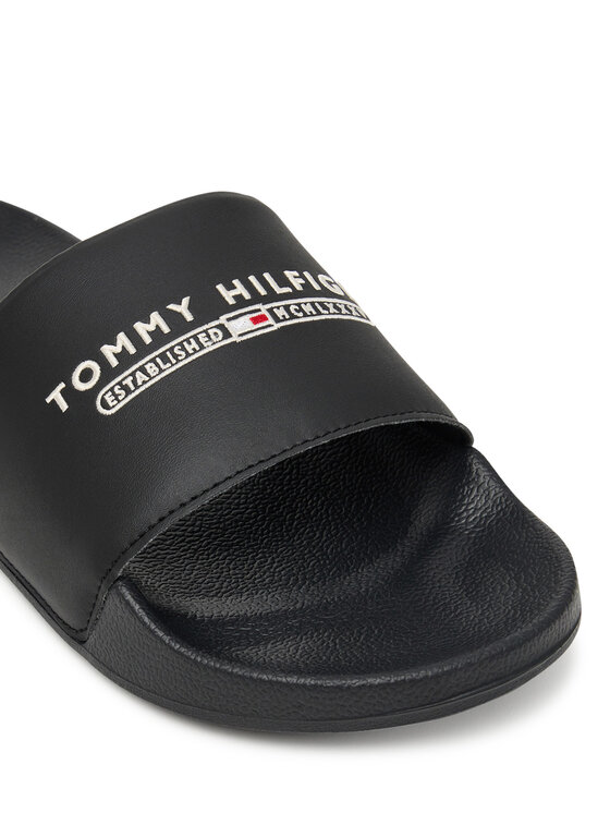 Tommy Hilfiger Tommy Hilfiger Pantoletten Raised Pool Slide FM0FM05761 Schwarz