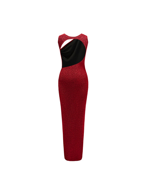 Solié Solié Sukienka wieczorowa Leti Regular Fit Czerwony Regular Fit