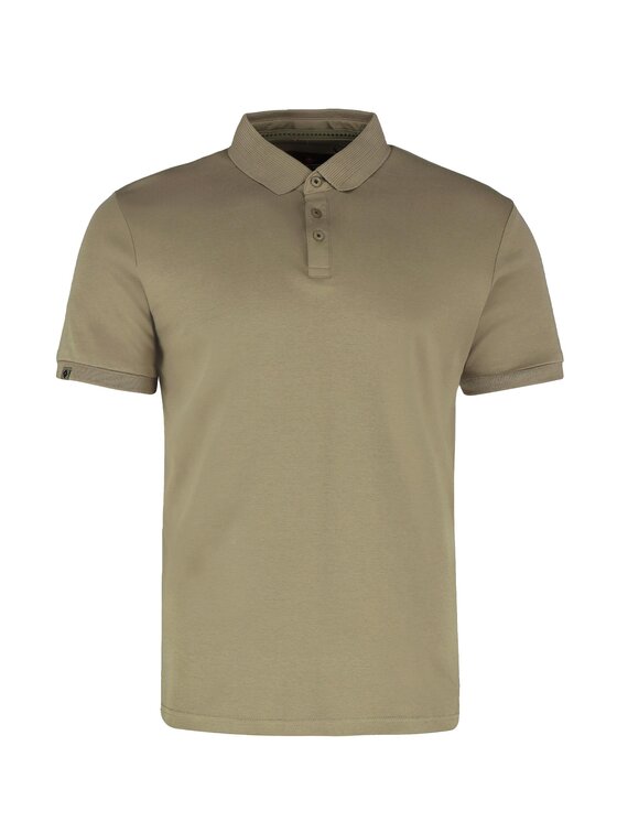 Volcano Volcano Polo O-VOLVI Zielony Regular Fit