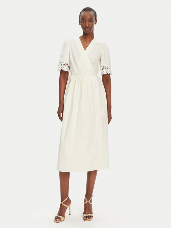 TWINSET TWINSET Rochie de zi 251TT2091 Écru Loose Fit
