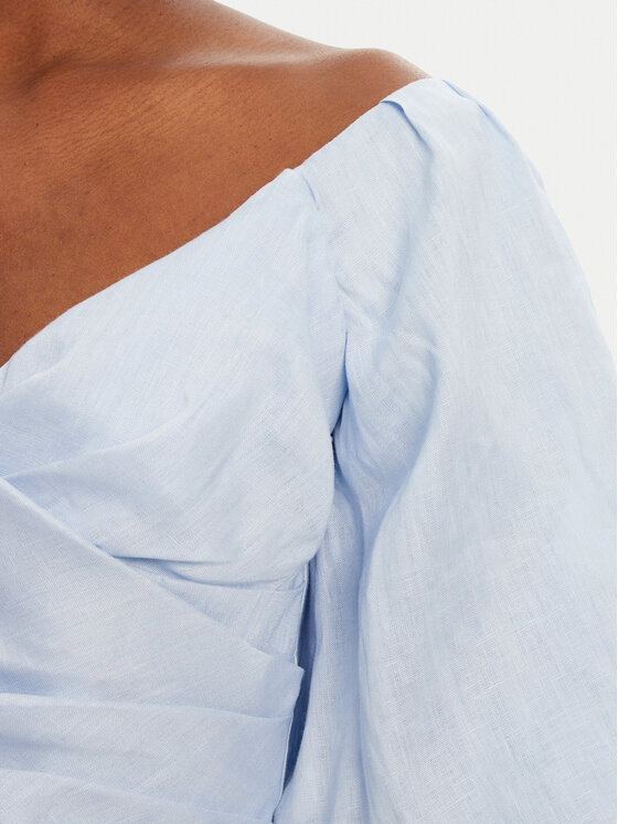 Bardot Bardot Blúz Eva Linen 57892TB2 Kék Regular Fit