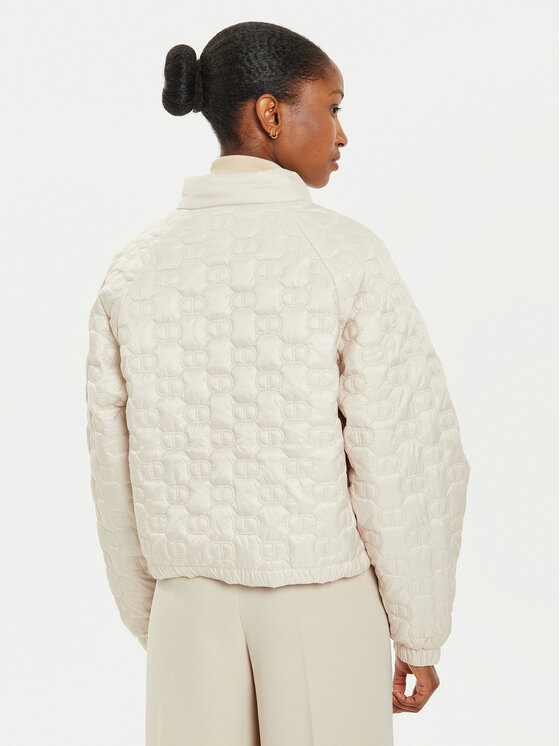 TWINSET TWINSET Kevad-sügis jope 242TP2021 Ekrüüvärv Relaxed Fit