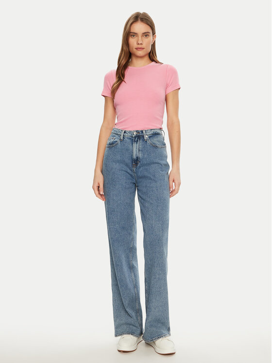 JJXX JJXX T-Shirt Frankie 12239962 Różowy Slim Fit