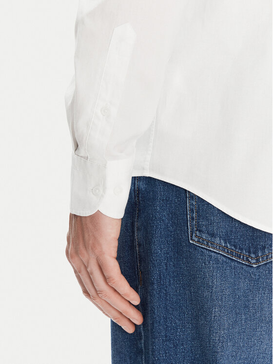 Tommy Hilfiger Tommy Hilfiger Cămașă MW0MW38658 Alb Slim Fit