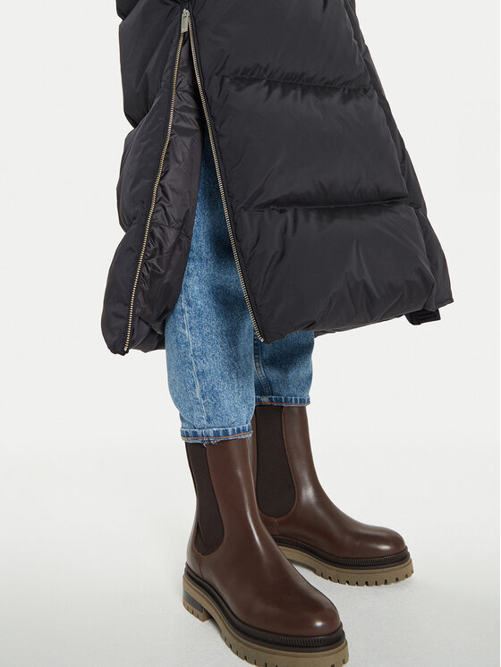 Woolrich Woolrich Μπουφάν πουπουλένιο Aurora CFWWOU0698FRUT1148 Μαύρο Regular Fit
